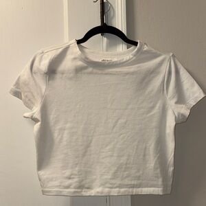 Wild Fable White Cropped Tee